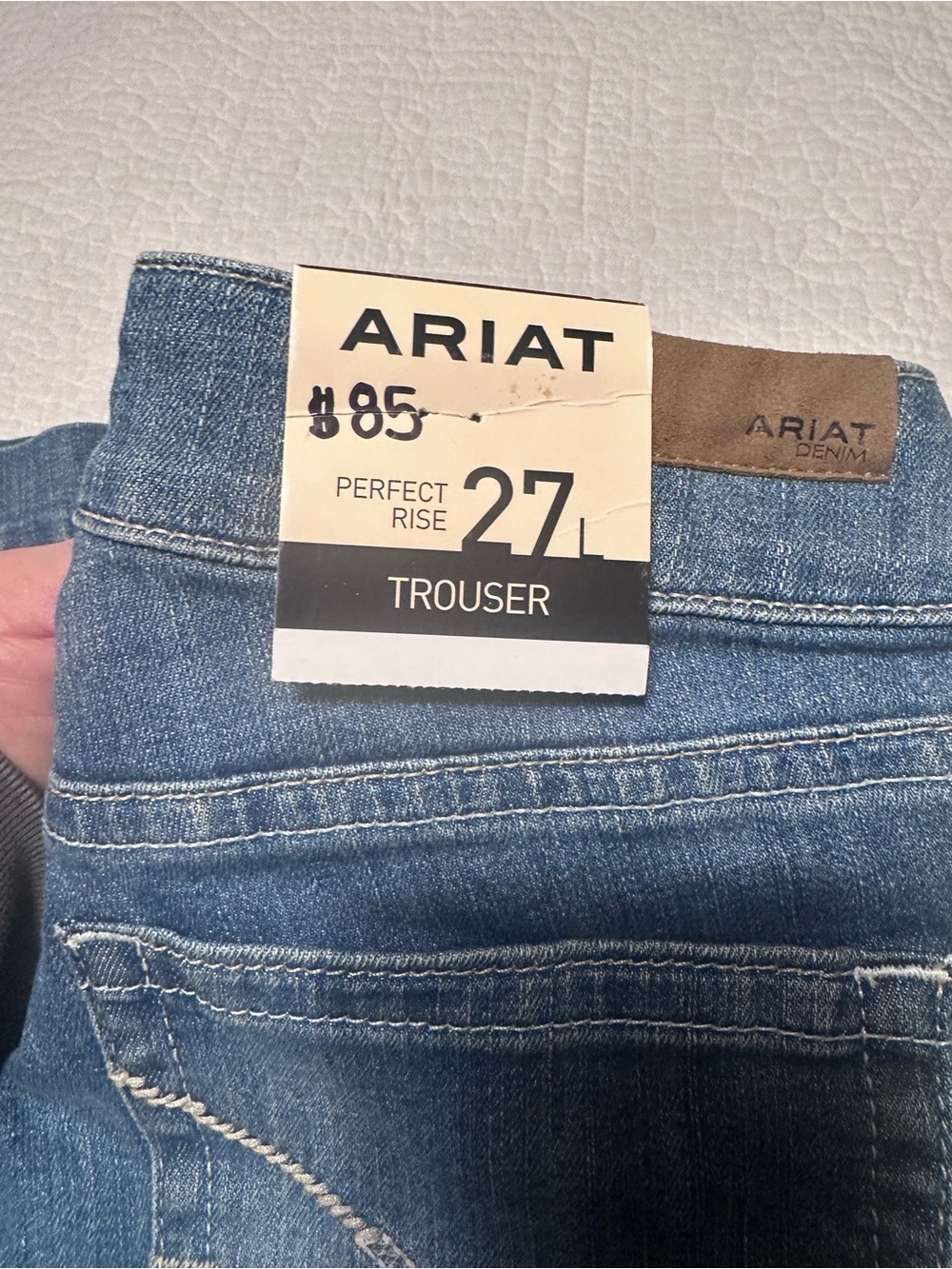 Ariat Blue Denim “Tennessee” Trouser Jeans size 27 - Picture 2 of 6